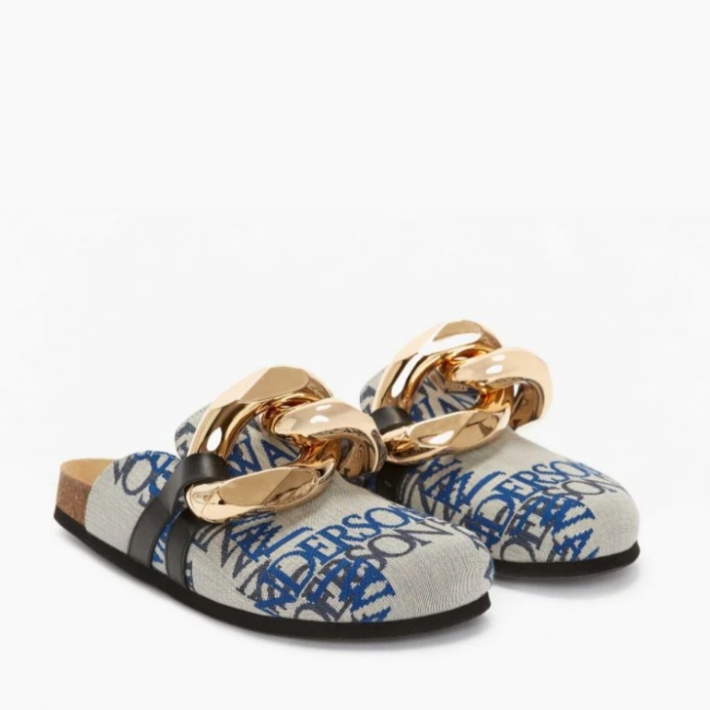 JW Anderson Chain Logo Loafer Slide Mule Sz. 7